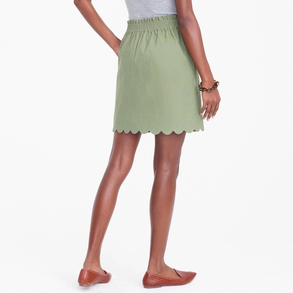 J.Crew Linen Cotton Sidewalk Mini Skirt NWT - Picture 2 of 4